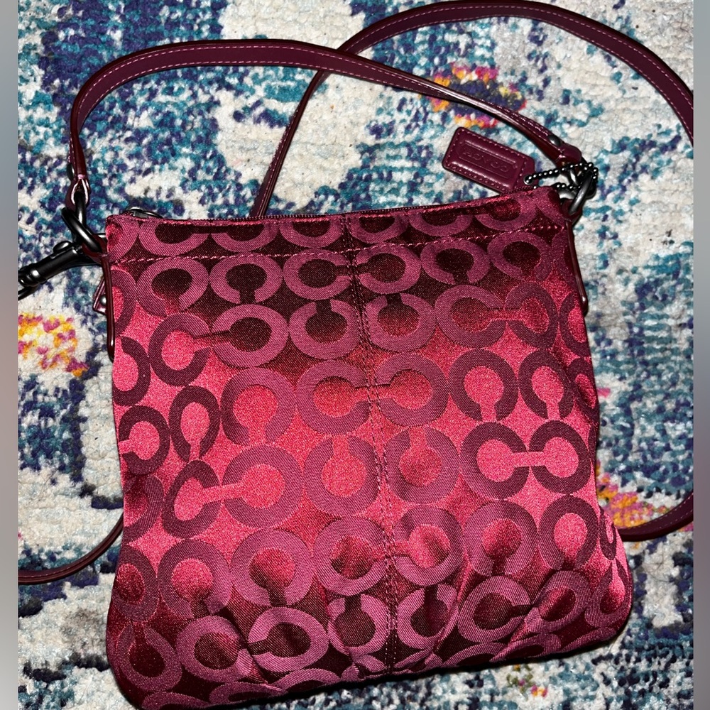 Coach Burgundy Shoulder Bag
